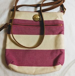 Tommy Hilfiger striped crossbody purse